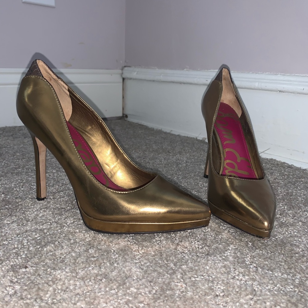 Sam Edelman Bronze Celia Pumps